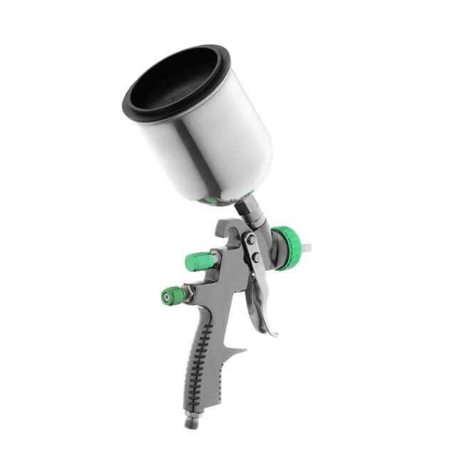 Фарбопульт пневматичний LVLP GREEN, професійний, форсунка: 1,3 мм, верхній металевий бачок: 600 мл, 1,5 бар INTERTOOL PT-0131 Киев - изображение 5