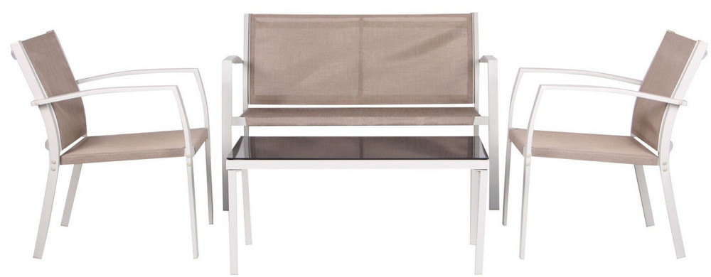 Комплект садових меблів Maron Бежево-білий Київ - фото 1