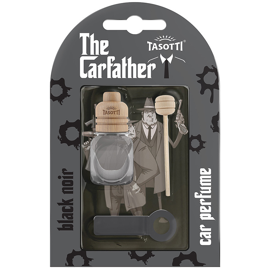 Ароматизатор для авто на обдув "Carfather Wood" Black Noir (Чорний Нуар) 7мл Tasotti Київ - фото 1