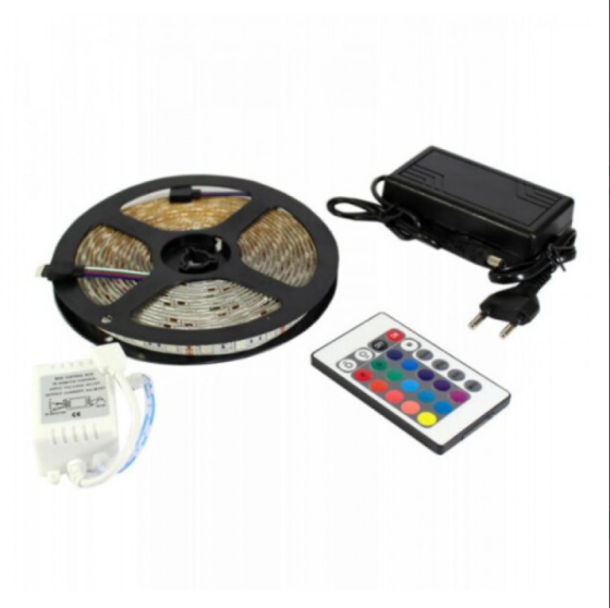 Гирлянда-лента Rope-Lights SMD5050-RGB bluetooth универсальная и провод черный 5м  7680 Одесса