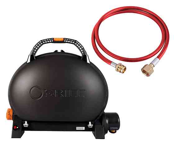 КОМПЛЕКТ Портативний переносний газовий гриль O-GRILL 500, чорний + шланг в подарунок! Код: 011672 Рівне