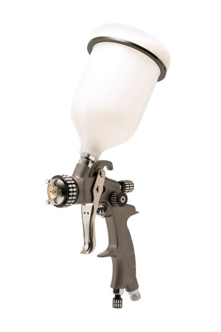 Фарбопульт MASTERTOOL HVLP HQ ВБ 600 мл пластик Ø1.3 мм 400 л/хв 2-3 бар 80-8985 Рівне - фото 1