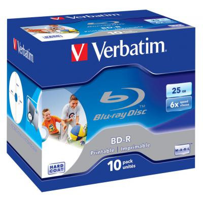 Диск BD Verbatim 25Gb 6x Jewel 10шт Printable (43713) Вінниця - фото 1