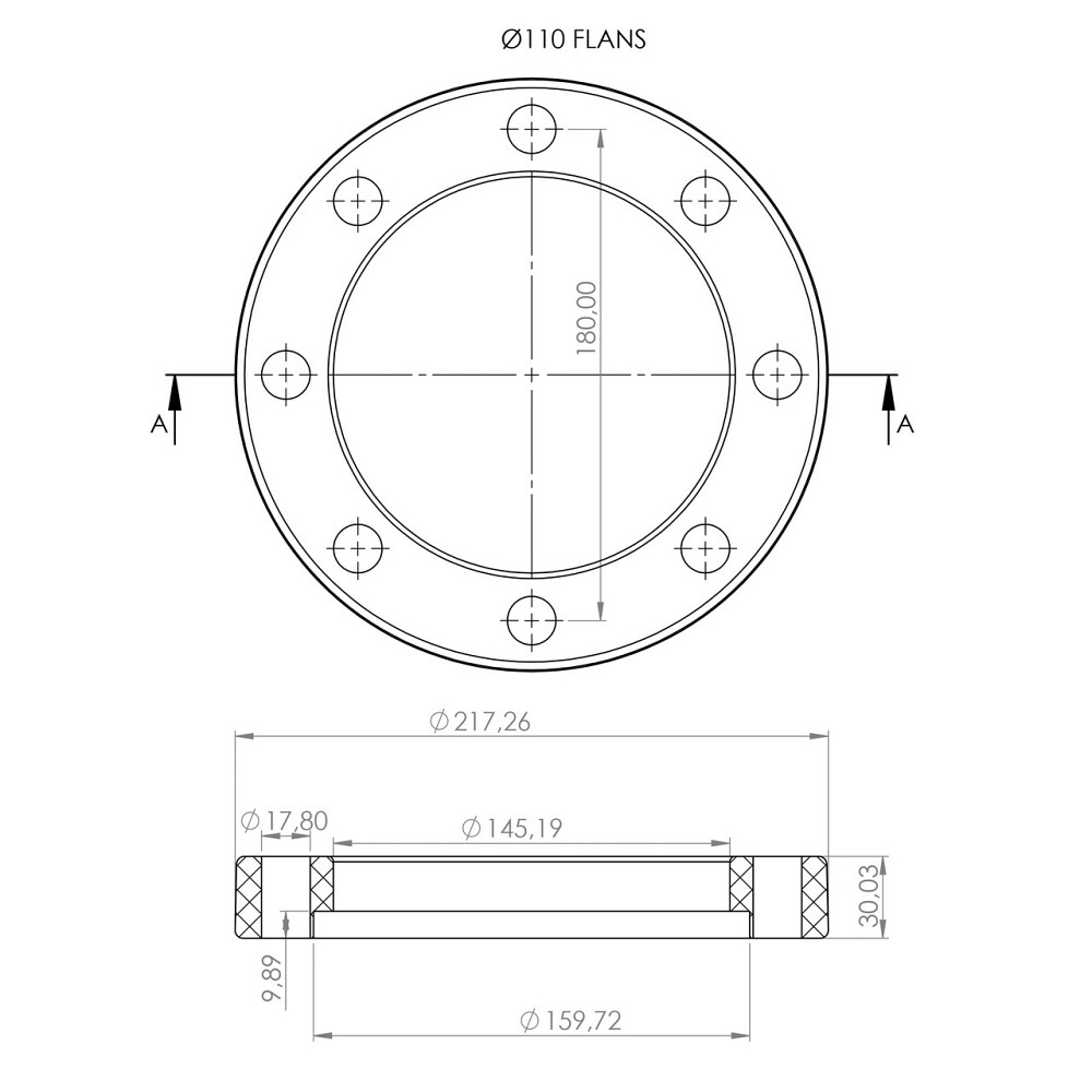 Фланцевий комплект(фланець+бурт) Kalde PPR 110 58054 (000016931) Київ - фото 2