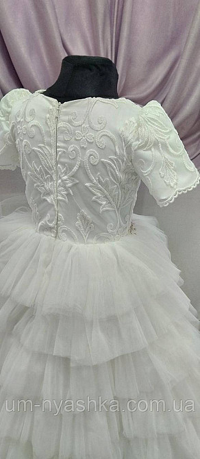 Длинное белое платье на рост 134-146 Кривой Рог - изображение 4