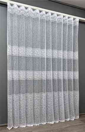 Тюль VR-Textil 1530т Премиум Жаккард Белый 300х270 см (42-0348) Киев