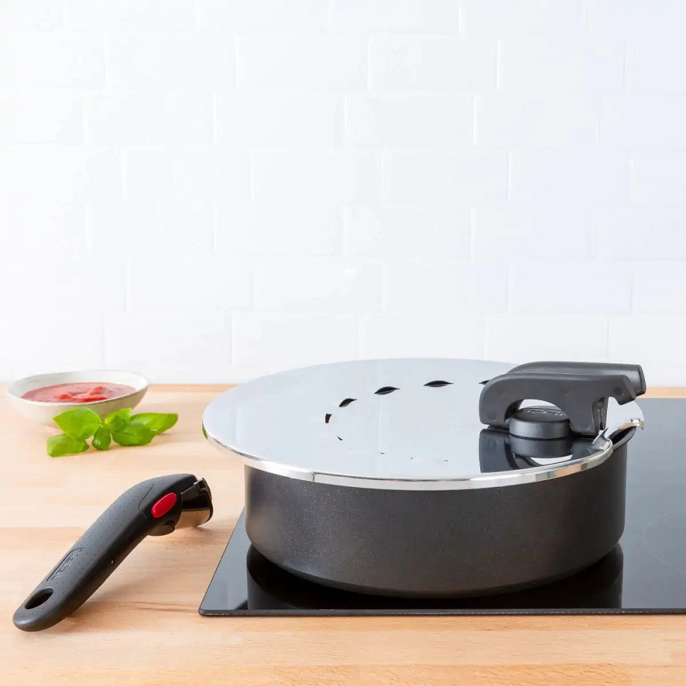 Кришка із захистом від розбризкування Tefal Ingenio 20-28 см (L9829853) ( Нержавіюча сталь ) Харьков - изображение 5