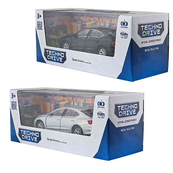 Автомодель - Skoda Octavia (чорний, сріблястий) Дніпро