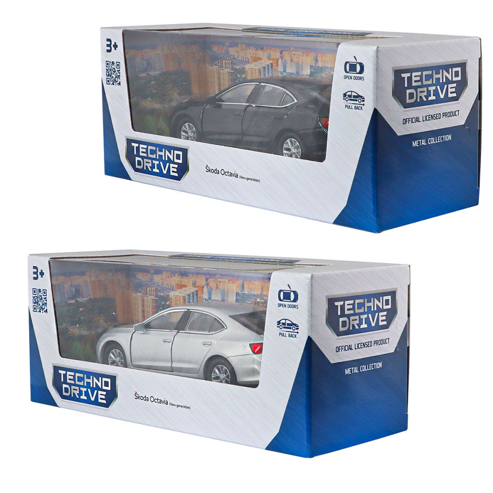 Автомодель - Skoda Octavia (чорний, сріблястий) Дніпро - фото 4