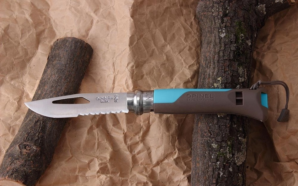 Складаний Ніж спеціального призначення Opinel "Outdoor Blue No.08" (001576) Неіржавка сталь Нововолинськ - фото 2