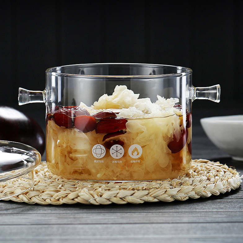 EB-19005 Стеклянная кастрюля с крышкой 1,3л-3 лтр, жаропрочное боросиликатное стекло, для всех плит Одесса - изображение 5