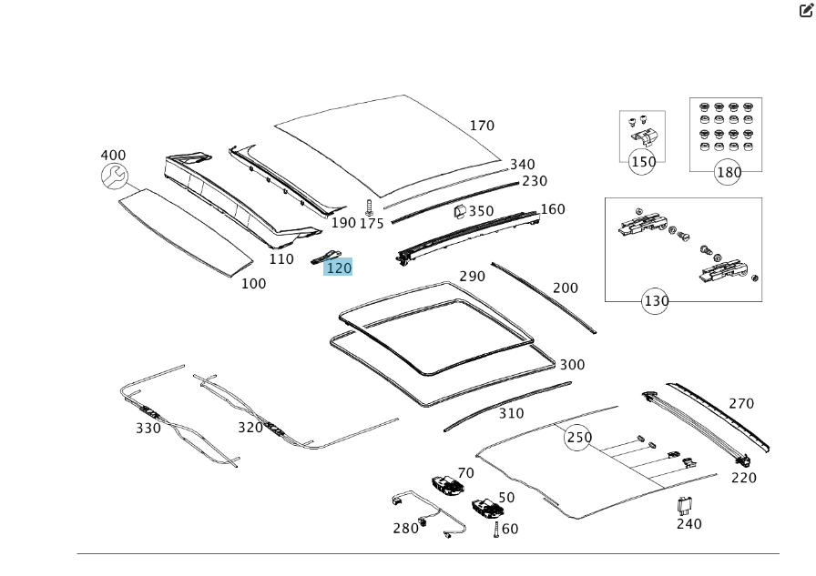 Mercedes-Benz  A1767820020 Опора вітровідбивача C-Class W205 GLC X253 E-class Coupe C238 GLE Coupe C292 CLA C117 GLA X156 A-class W176 S-class short W Одесса - изображение 2