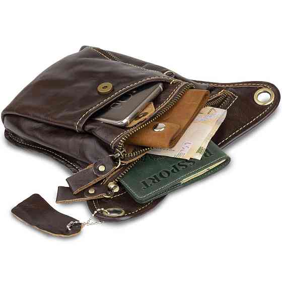 Сумка на пояс Vintage 14939 Коричнева Київ