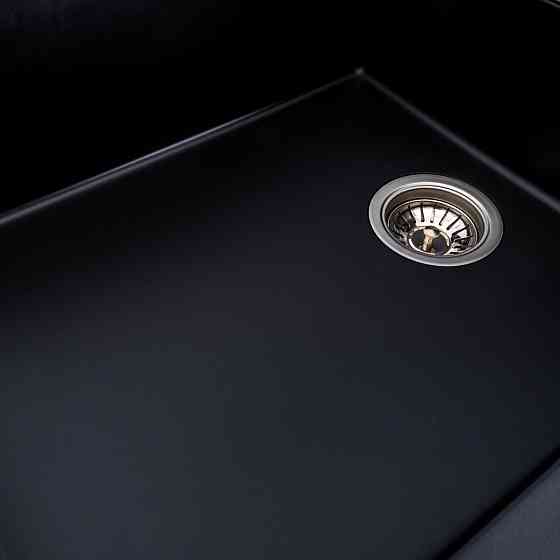 VALESO Гранітна мийка для кухні VALESO DIAMOND 8650 матова Чорний металік Киев