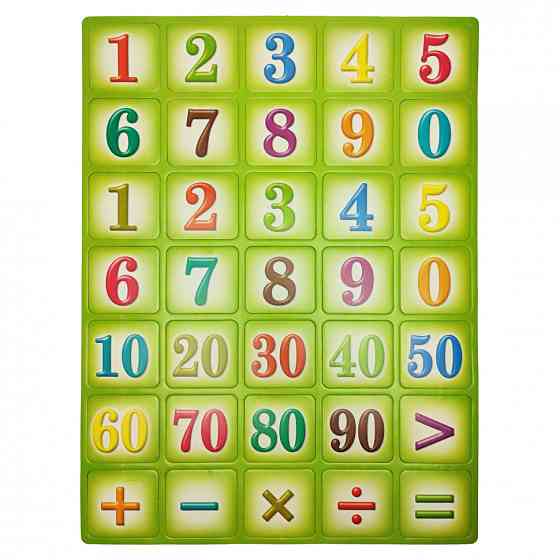 Дитячий навчальний набір магнітів "Цифри" 1151ATS для 3х років Зелений Вінниця