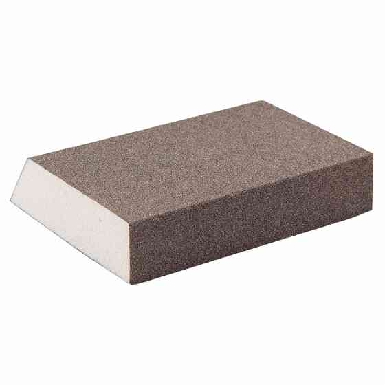 Губка шлифовальная четырехсторонняя угловая 110×90×25мм P150 SIGMA (9130481) Ровно