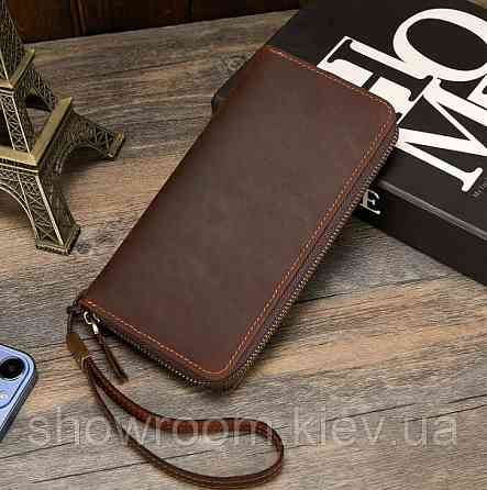 Чоловічий шкіряний гаманець на два відділення Wild Leather (2123) Київ