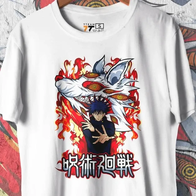 Футболка для підлітка хлопчика з принтом Магическая Битва Мэгуми Фусигуро WE Розмір 160 Anime10528 Дніпро - фото 4