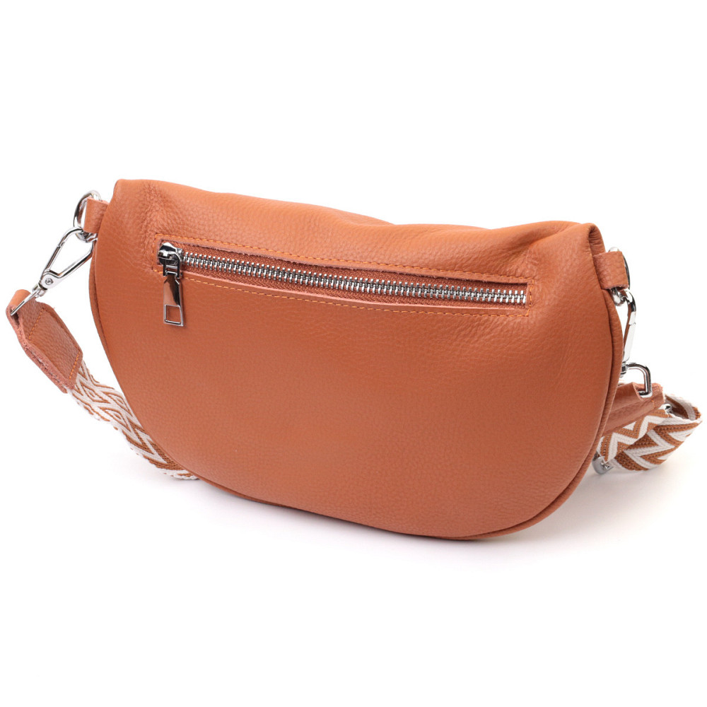 Кожаная стильная сумка для женщин через плечо с мини кошельком Vintage 22665 Рыжая Киев - изображение 2