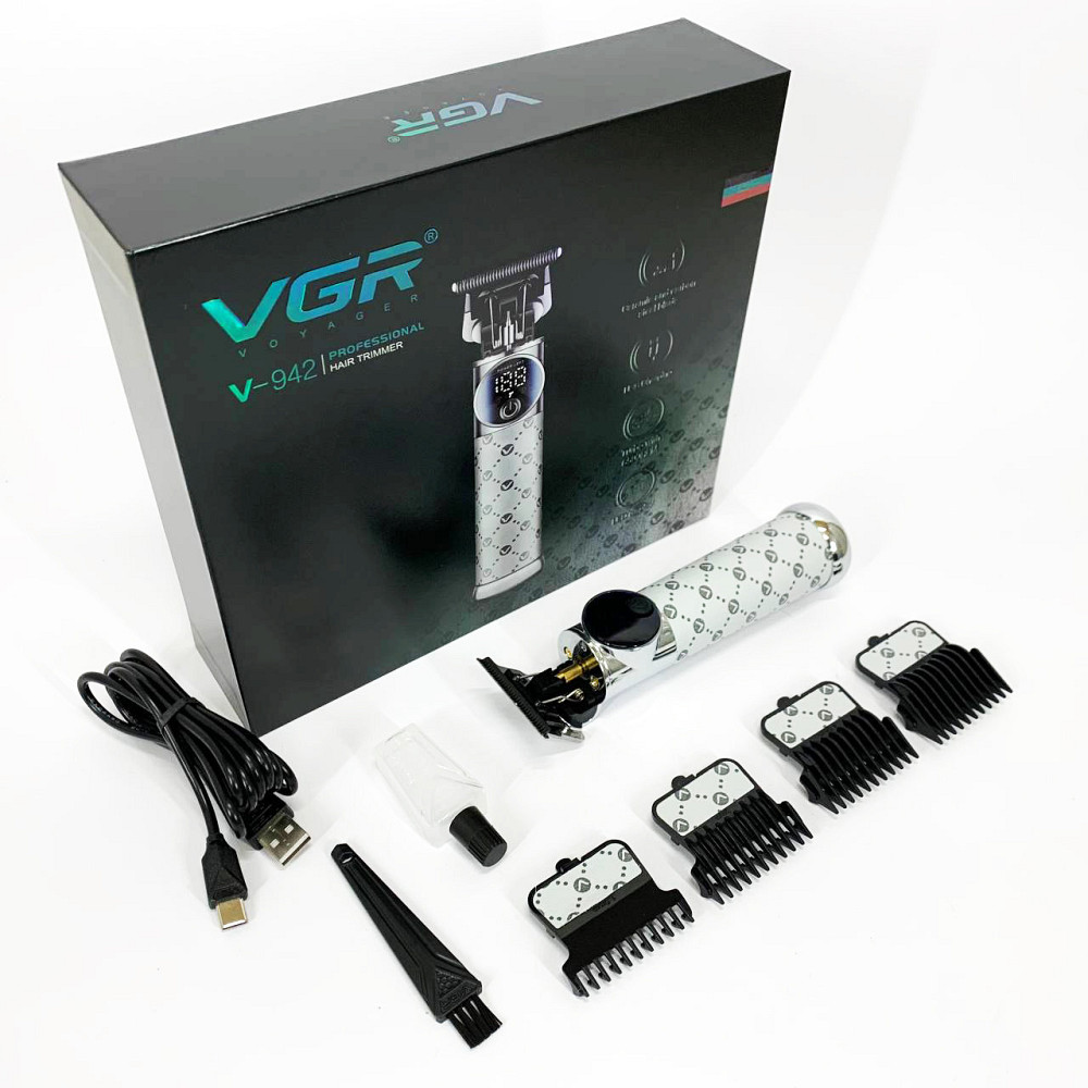 Бритва тример для бороди, Електробритва для стрижки голови Машинка окантувальна професійна бороди FX-41 Київ - фото 1