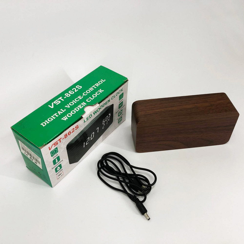 Часа электронные настольные VST-862S-4, Цифровые настольные часы квадратные, Умные MF-930 настольные часы Киев - изображение 10