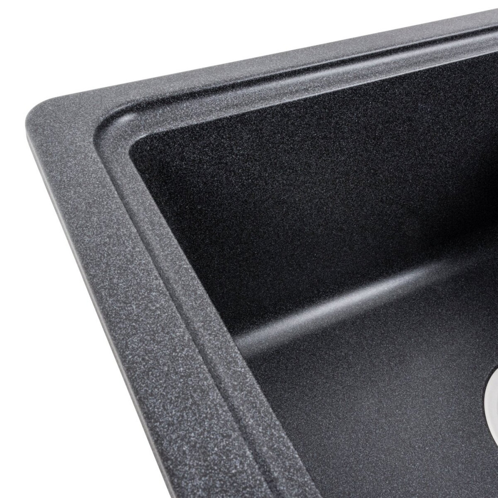 VALESO Гранітна мийка для кухні VALESO LIANA 6243 матова Карбон Коломыя - изображение 19