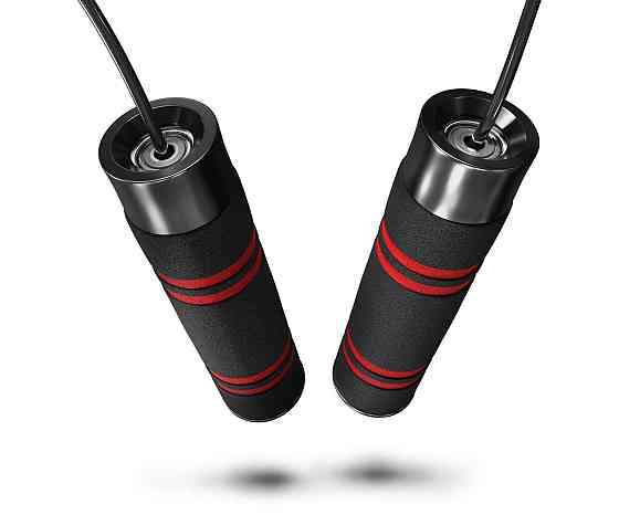 Скакалка з обтяжувачем Hop-Sport HS-F040JR чорна Київ