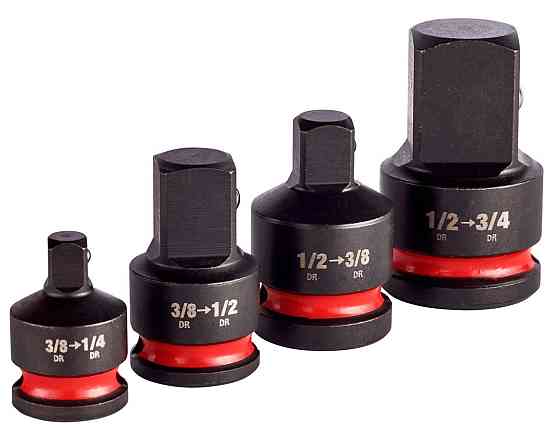 Набір перехідників ShW MILWAUKEE, (3/8"-1/4"; 3/8"-1/2"; 1/2"-3/8"; 1/2"-3/4") (4шт) Одеса