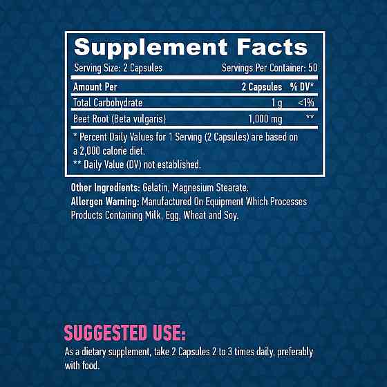 Екстракт кореня буряка Haya Labs Beet root Beta Vulgaris 500mg 100 Caps Луцьк