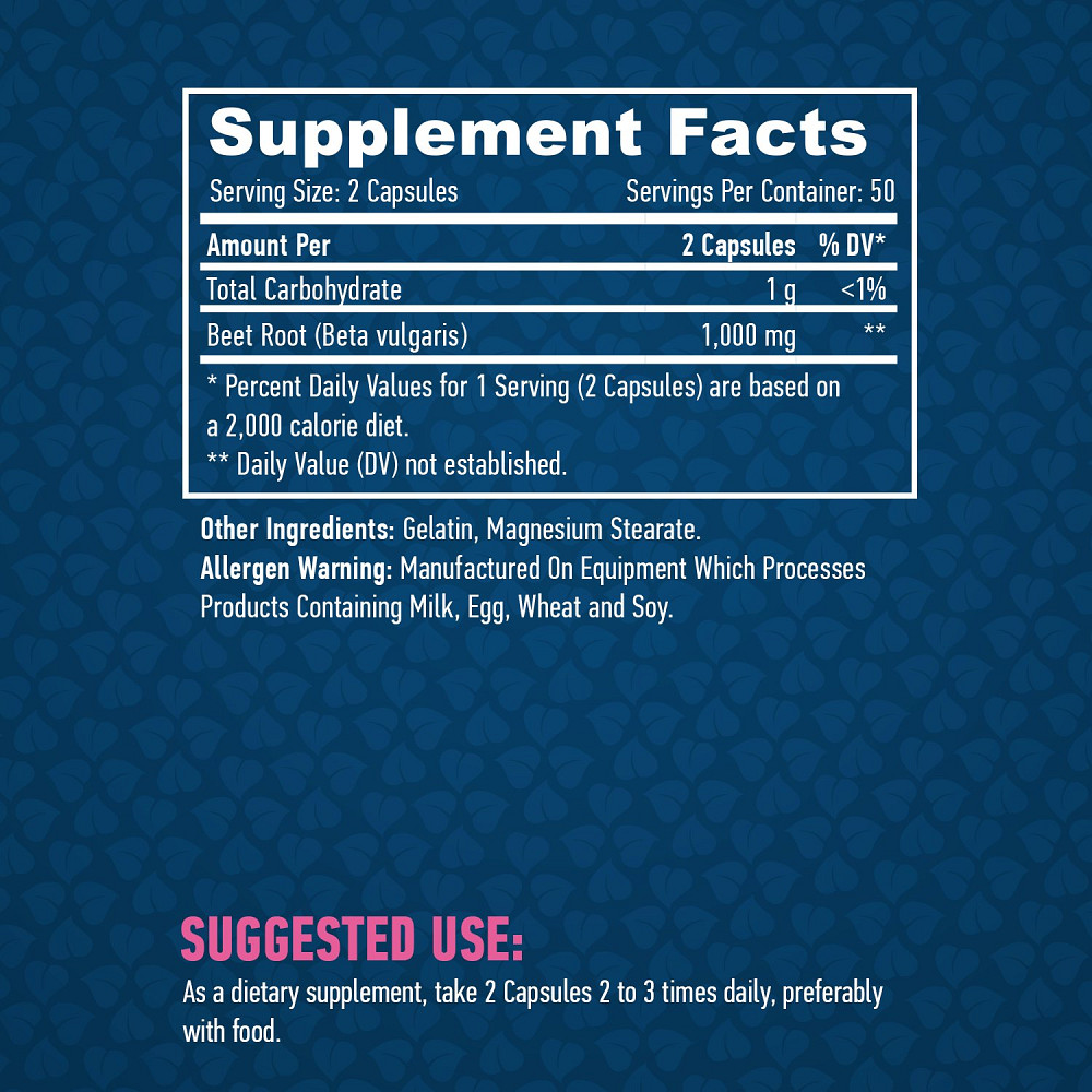 Екстракт кореня буряка Haya Labs Beet root Beta Vulgaris 500mg 100 Caps Луцьк - фото 2