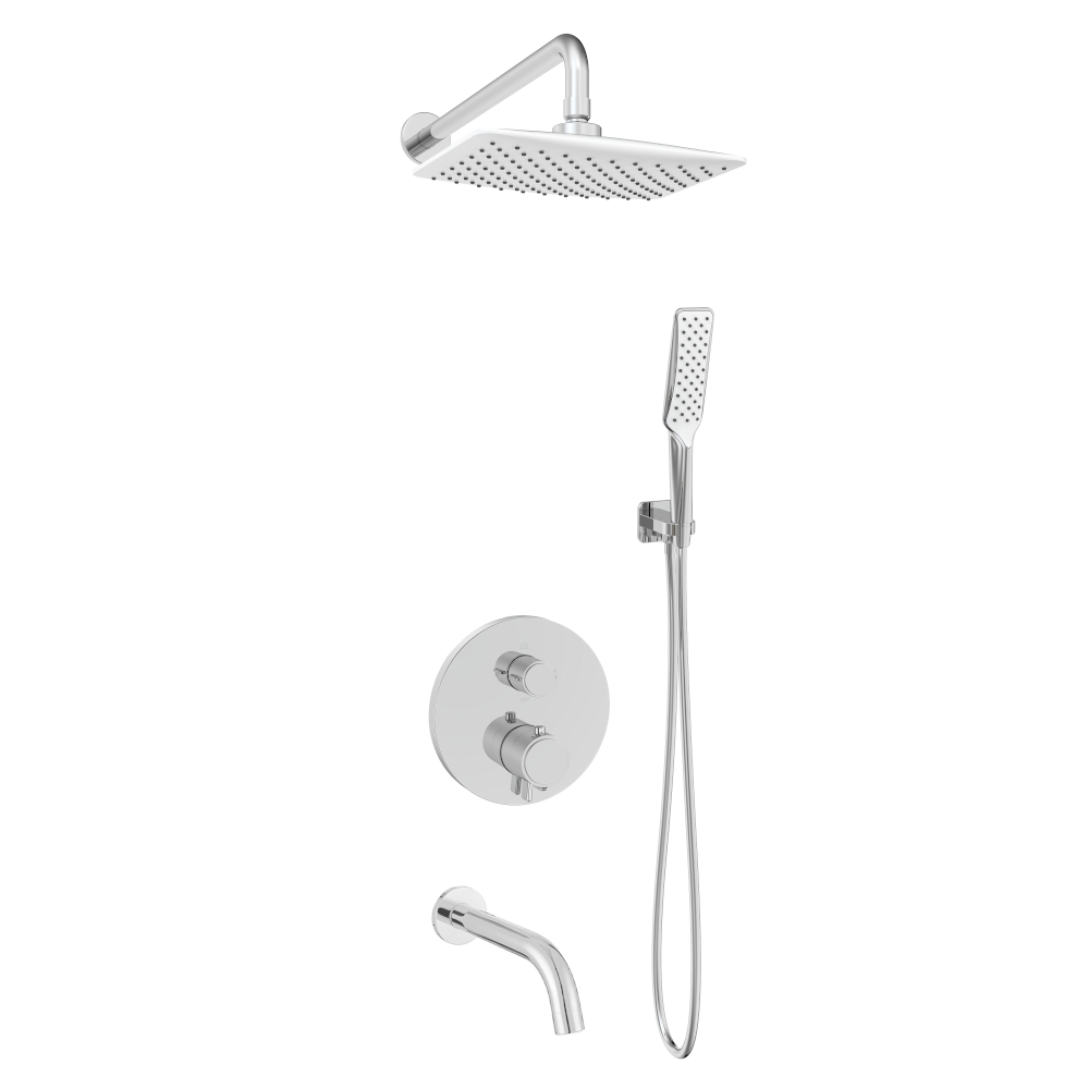 Душевая система с термостатом для ванны Volle SISTEMA P cromo 1584.091001 с изливом Киев - изображение 1
