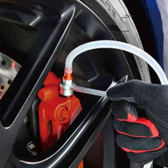 Набор ключей прокачки тормозов с обратным клапаном 7шт 7-12мм, силиконовый шланг 1м Toptul Мукачево