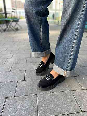 Arcoboletto Туфлі жіночі Arcoboletto 907 чорні (весна-осінь, замша натуральна) (5436) Коломия