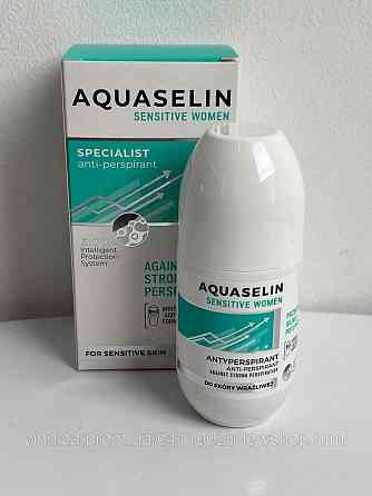 Антиперспірант кульковий Aquaskin Aquaselin Sensitive 50 мл проти підвищеної пітливості Чернівці