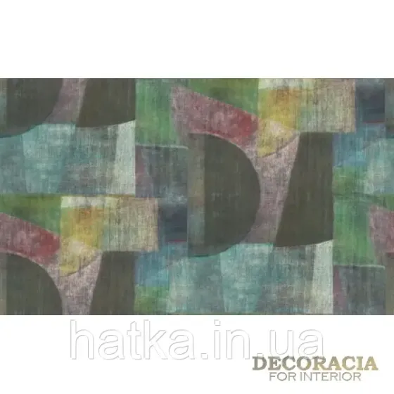 Шпалери метрові вінілові на флізеліні Rasch Clas геометрія абстрактні фігури рожеві зелені Київ