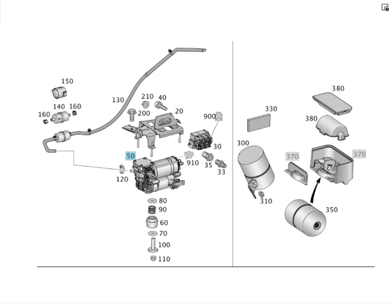 Mercedes-Benz  A1663200104 Компресор пневмопідвіски ML/GLE W166 GL/GLS X166 GLE Coupe C292 Одеса