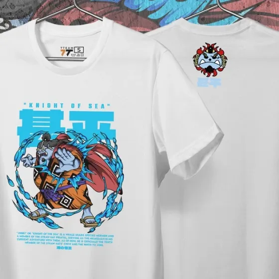 Футболка для подростка мальчика с принтом Ван Пис Jinbei Размер 160 Anime10243 Днепр