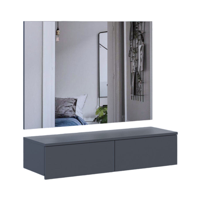 Комплект мебели Doros Левия + зеркало Графит 100х32х100 (42005236) Львов - изображение 5