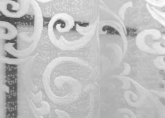 Тюль VR-Textil 795т Жакард Белый 250х120 см (42-1052) Киев