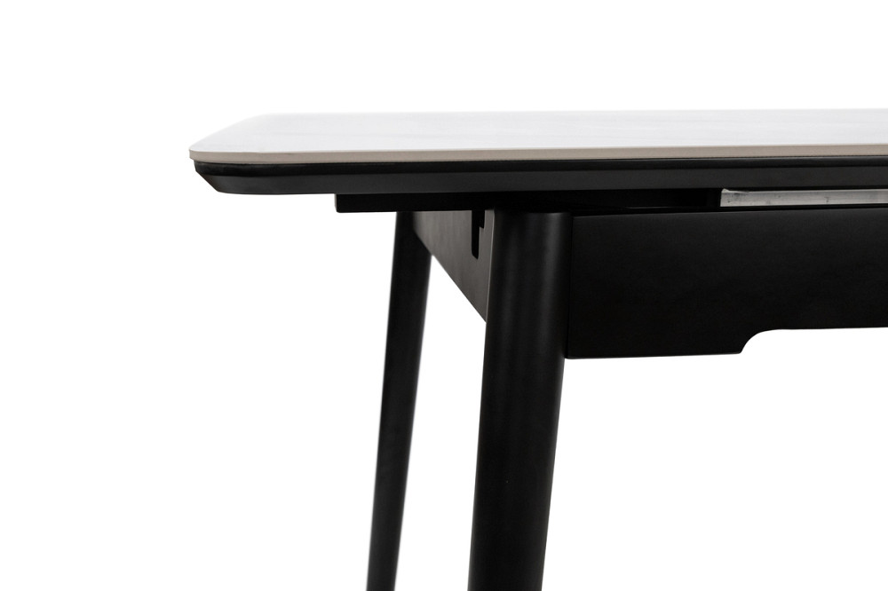 Стіл Нептун 110/140*75 чорний/керам біла Киев - изображение 6