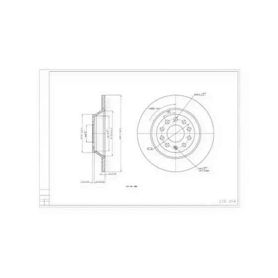 Диск Audi A6 C6 (2004-2011) задний (302x12) тормозной Мукачево