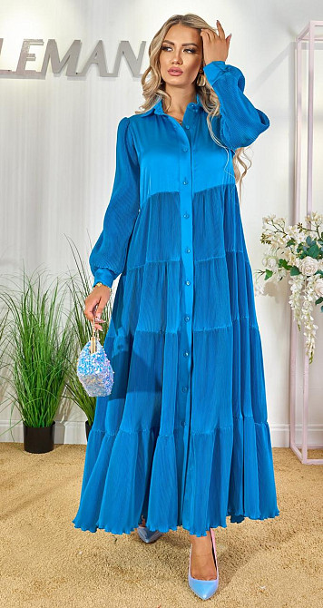 Шелковое платье плиссе (48) Киев - изображение 6