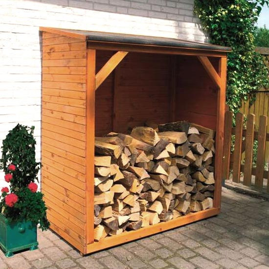 Дровниця дерев'яна "Валентія" сієна Миколаїв - фото 1