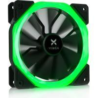 Кулер до корпусу Vinga LED fan-01 green Київ - фото 1