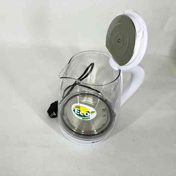 Дисковий електрочайник, Електричний чайник із сучасним дизайном, Скляний електрочайник для кухні BQ-94 Івано-Франківськ
