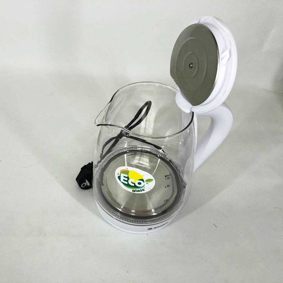 Дисковий електрочайник, Електричний чайник із сучасним дизайном, Скляний електрочайник для кухні BQ-94 Івано-Франківськ - фото 5