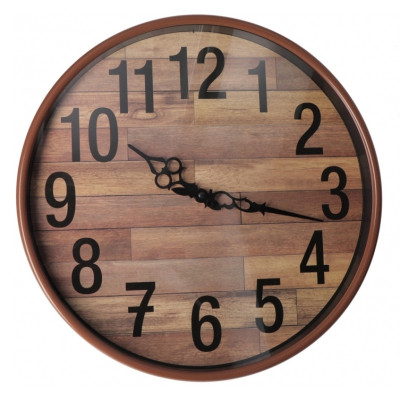 Настінний годинник Optima Antique пластиковий, колір дерева (O52108) Вінниця - фото 1
