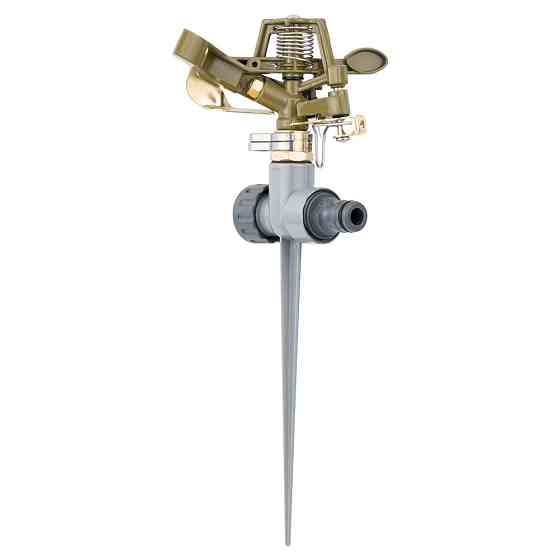 Дождеватель импульсный на металлическом колышке (BRASS+ZINC) FLORA (5013224) Киев