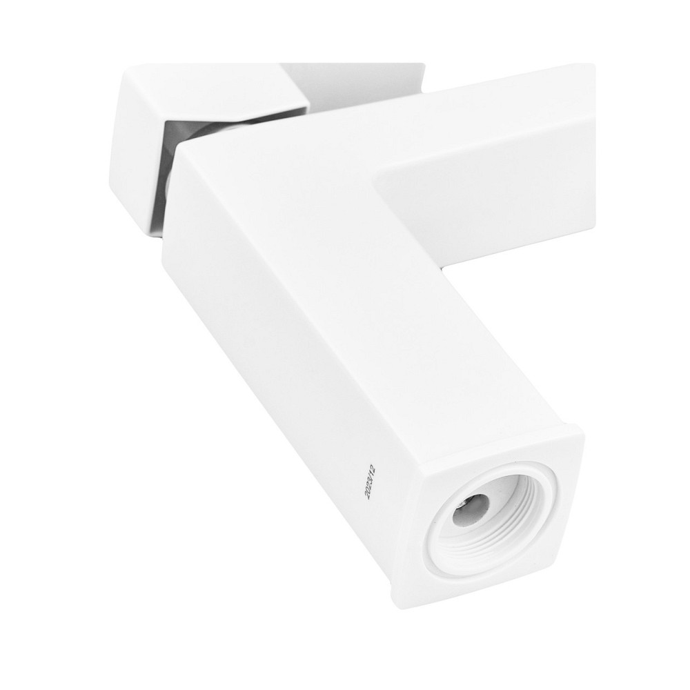 Смеситель для умывальника Plamix Kubus-001 SET White (с подводкой) (PM0671) Киев - изображение 5