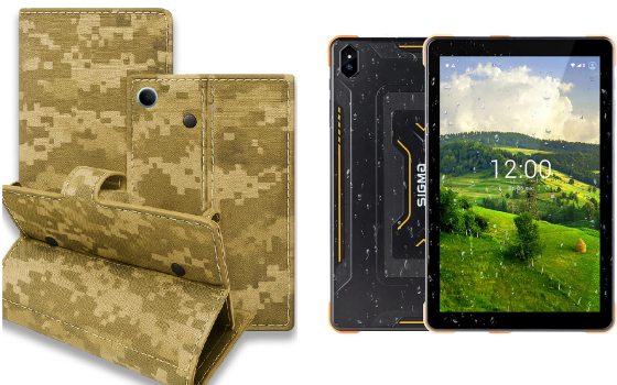 Книжка-трансформер для планшета Sigma mobile Tab A1035 Max, колір Black Pixel Київ